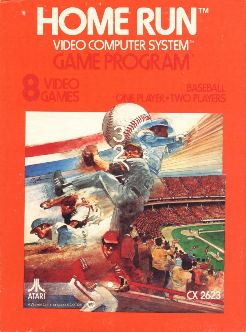 Home Run box art for Atari 2600